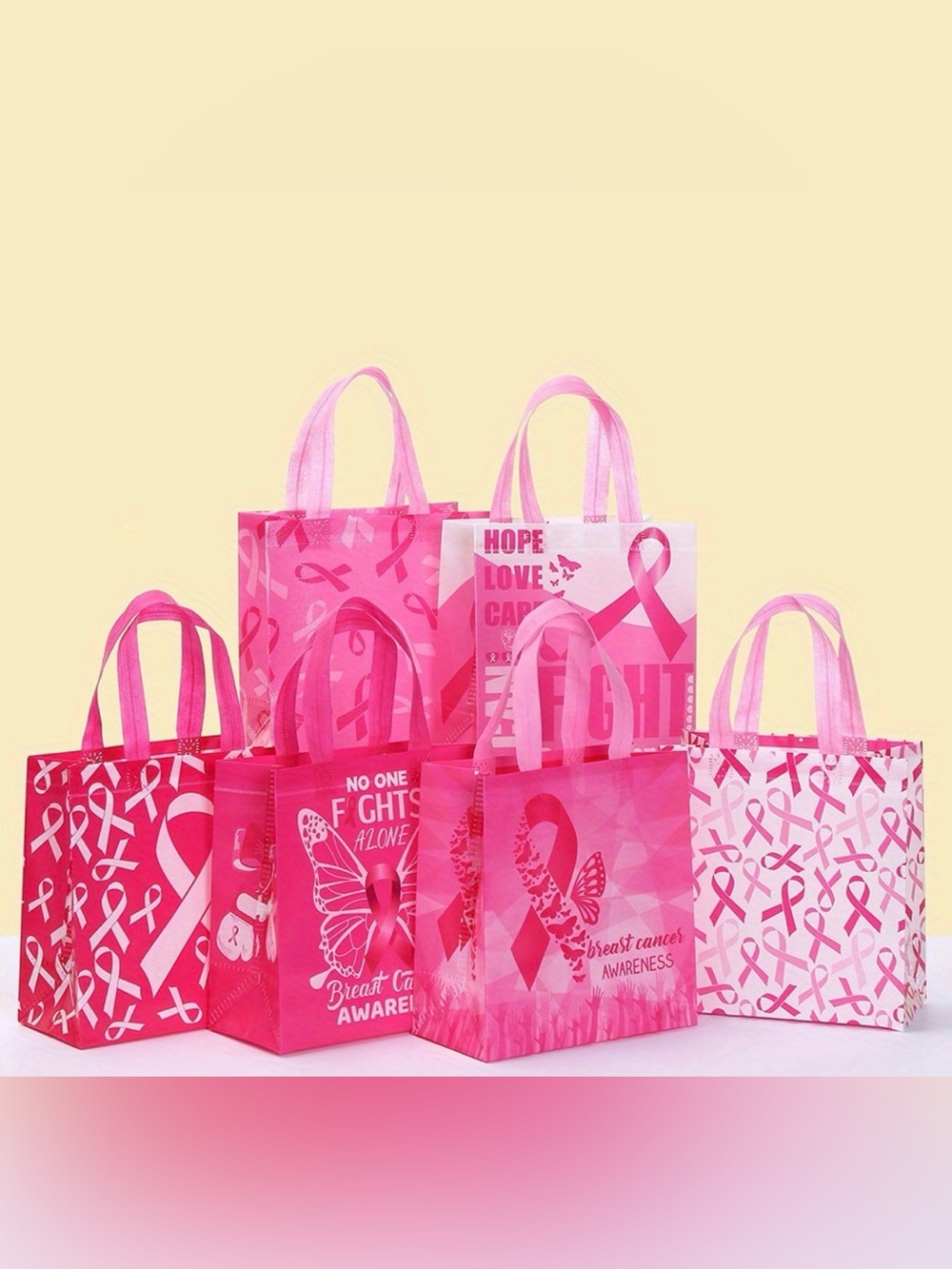 Breast Cancer Awareness Reusable Gift/Tote Bags
